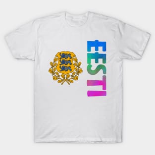 Estonia (Eesti in Estonian) Coat of Arms T-Shirt